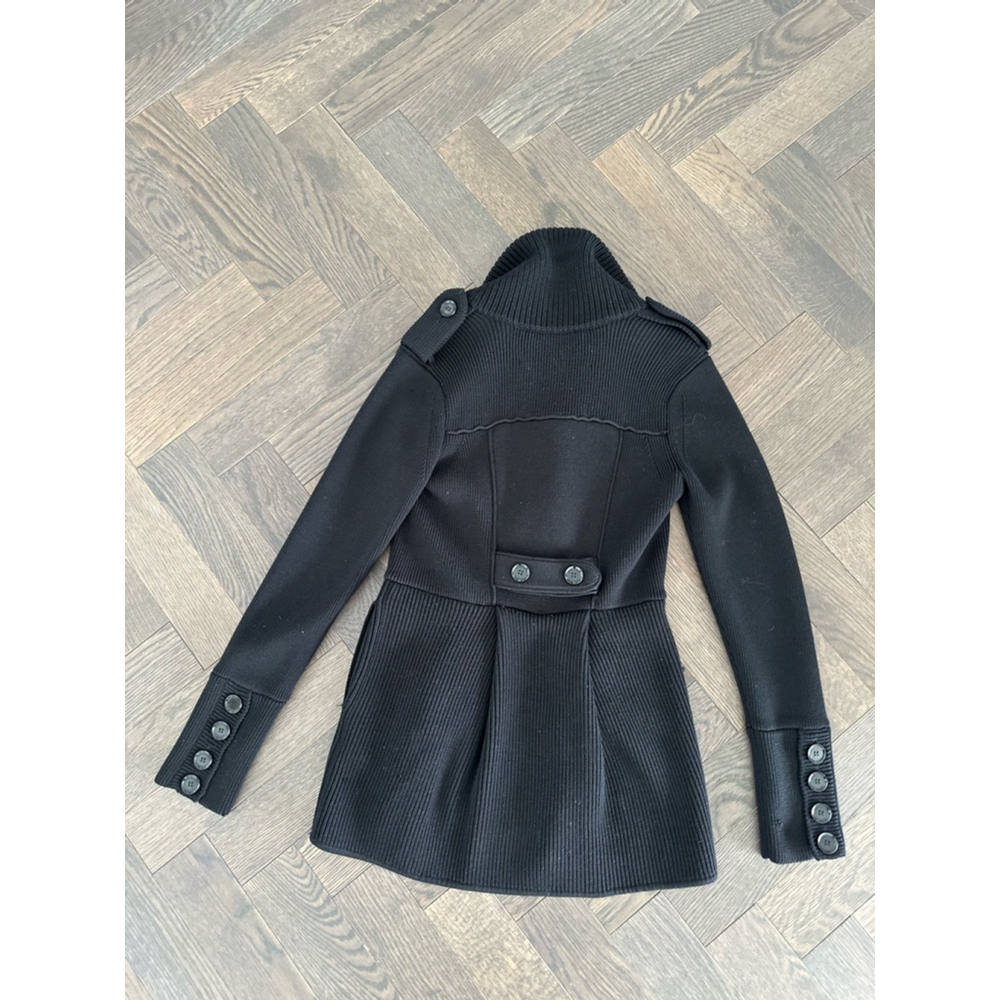 Women's Burberry Knit Jacket Size L Black - Picture 10 of 13